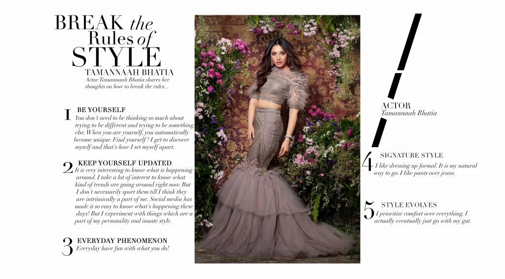 BREAK THE RULES OF STYLE WITH TAMANNAAH BHATIA