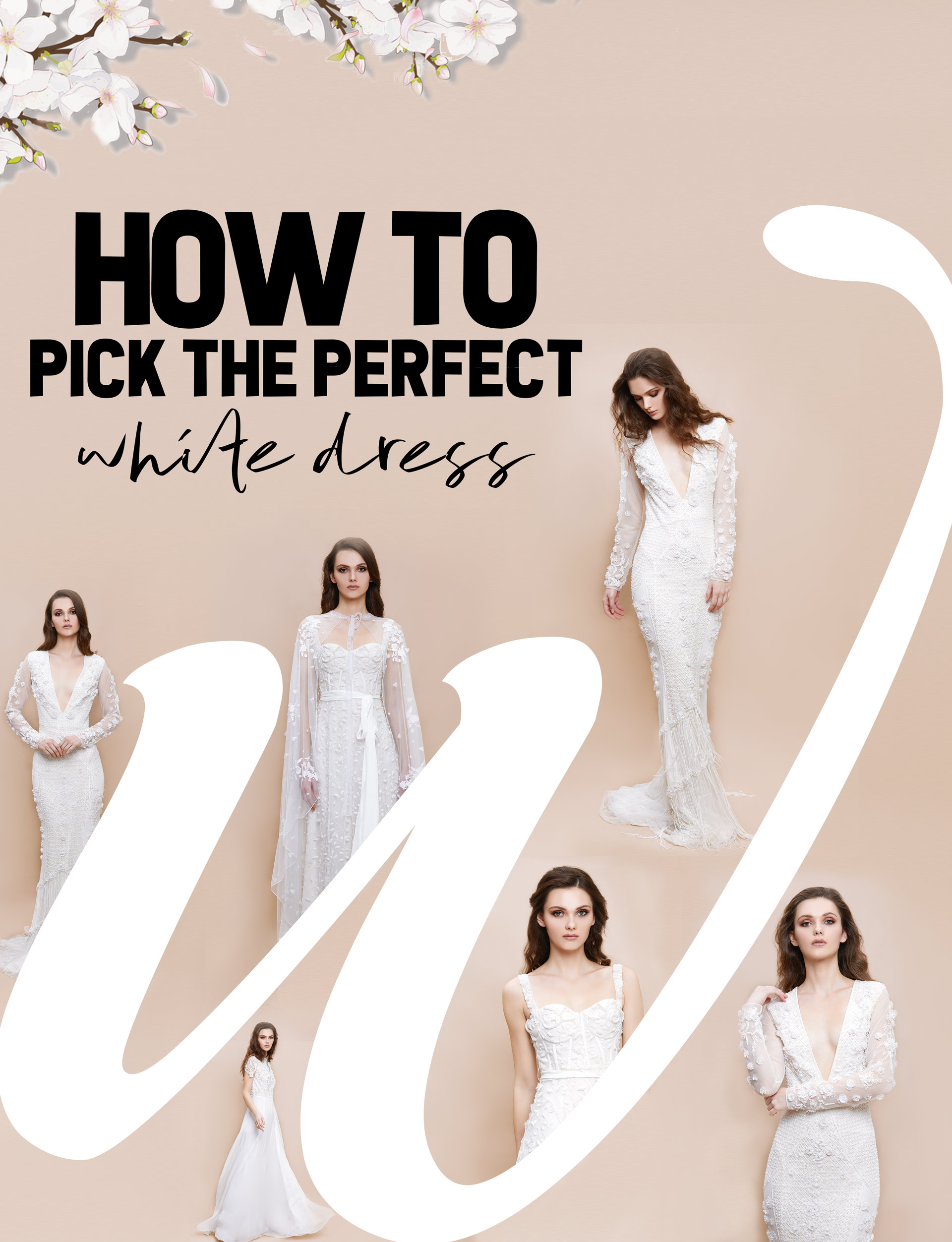 HOW TO PICK THE PERFECT WHITE WEDDING DRESS - The Peacock Magazine %