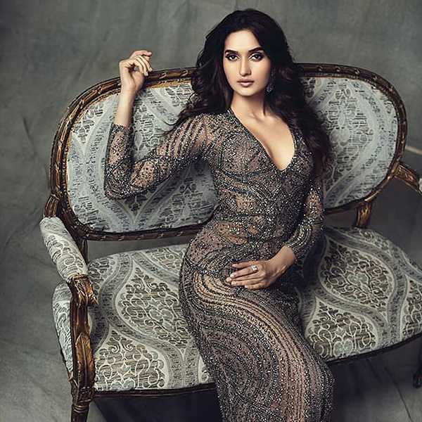 ROSHNI SHEORAN CRYSTAL WORK EMBROIDERED GOWN