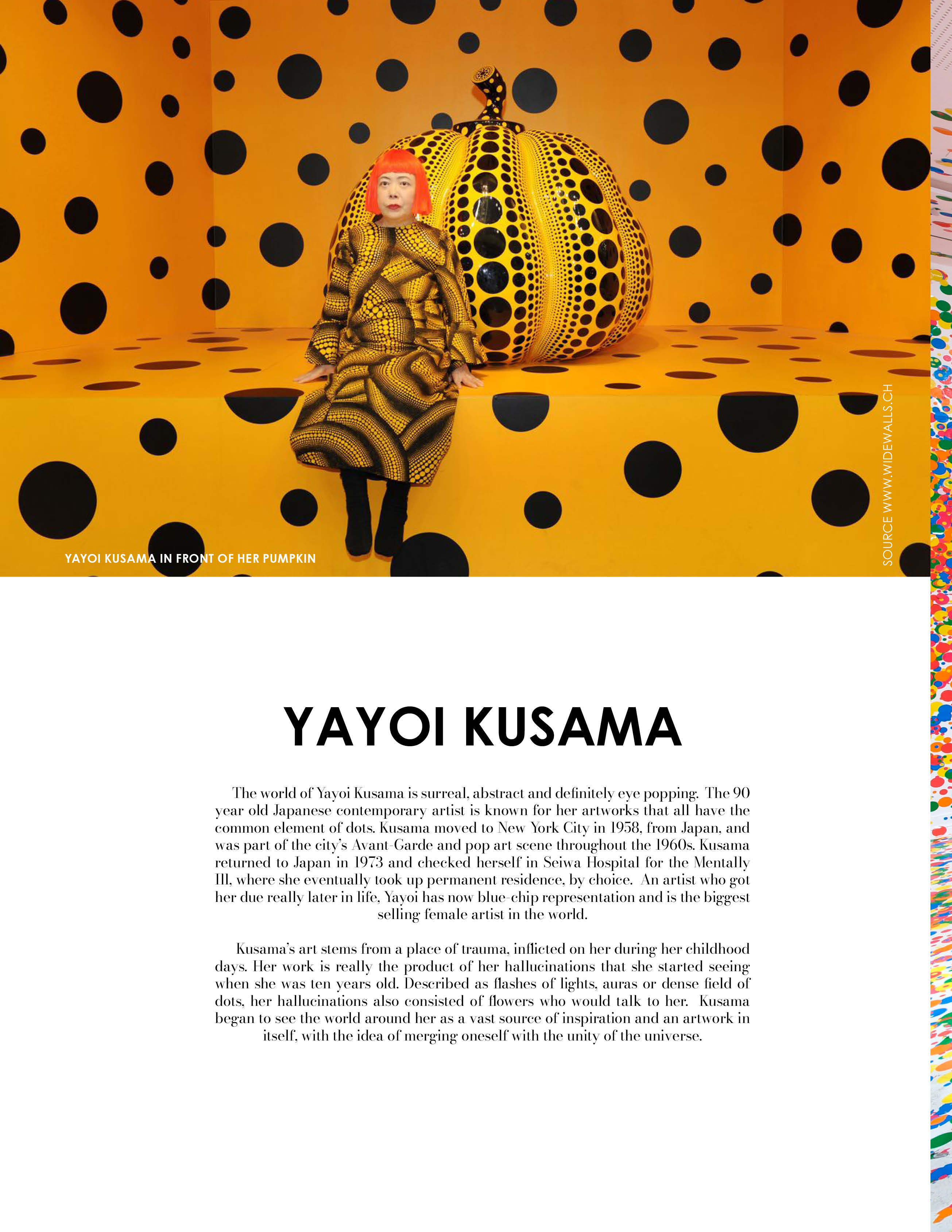I never run out of ideas': an interview with Yayoi Kusama and highlights  from her new catalogue