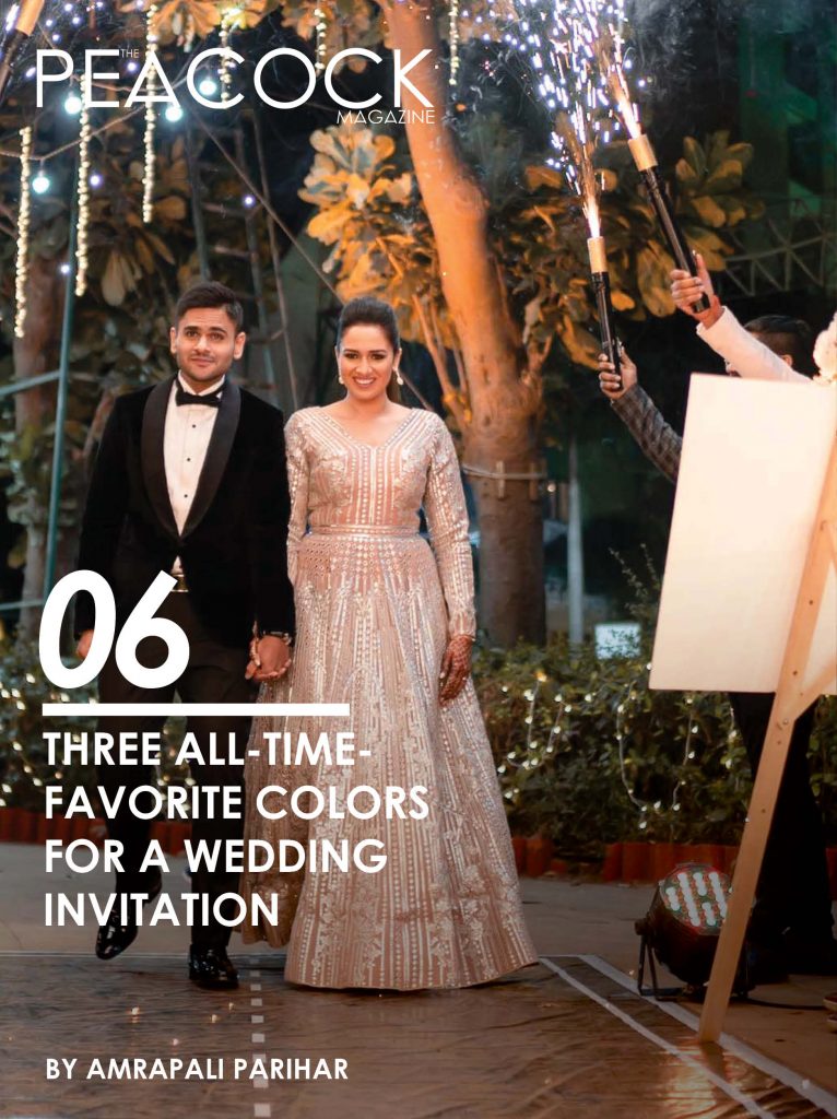 THREE ALL-TIME-FAVORITE COLORS FOR A WEDDING INVITATION - AMRAPALI PARIHAR