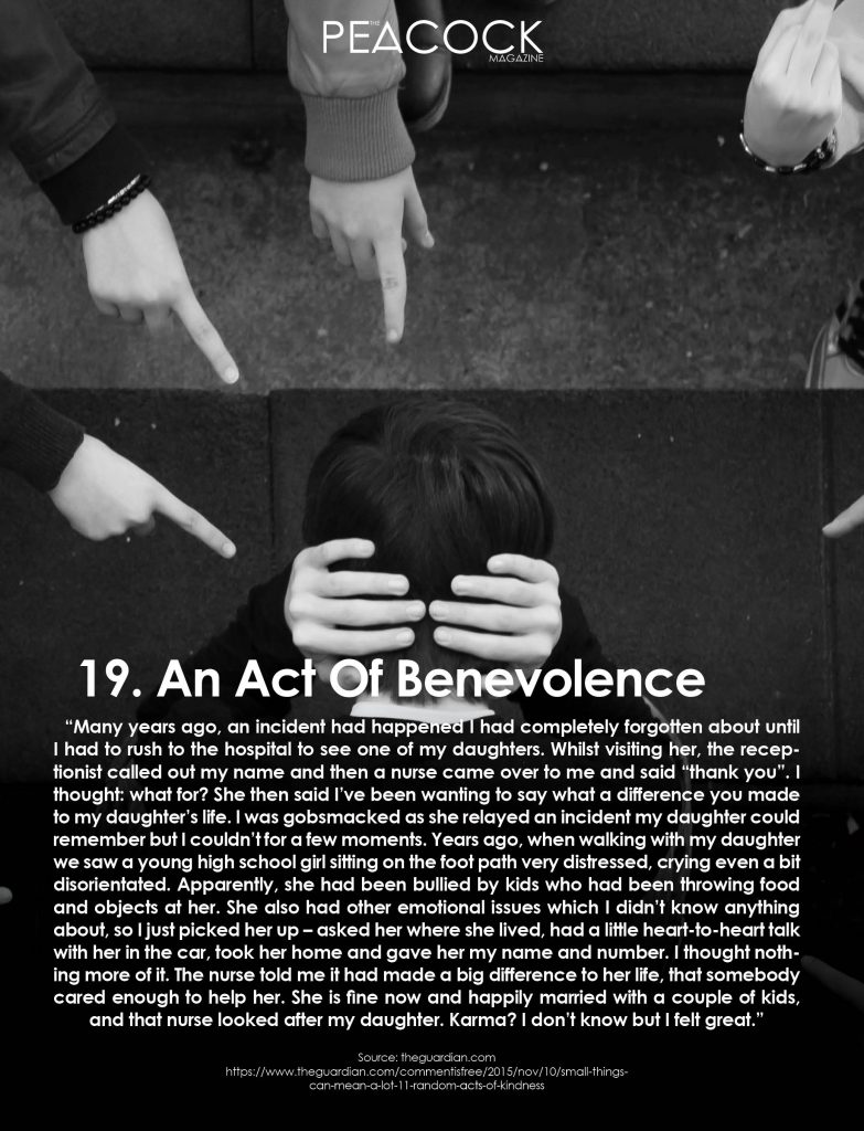 AN ACT OF BENEVOLENCE