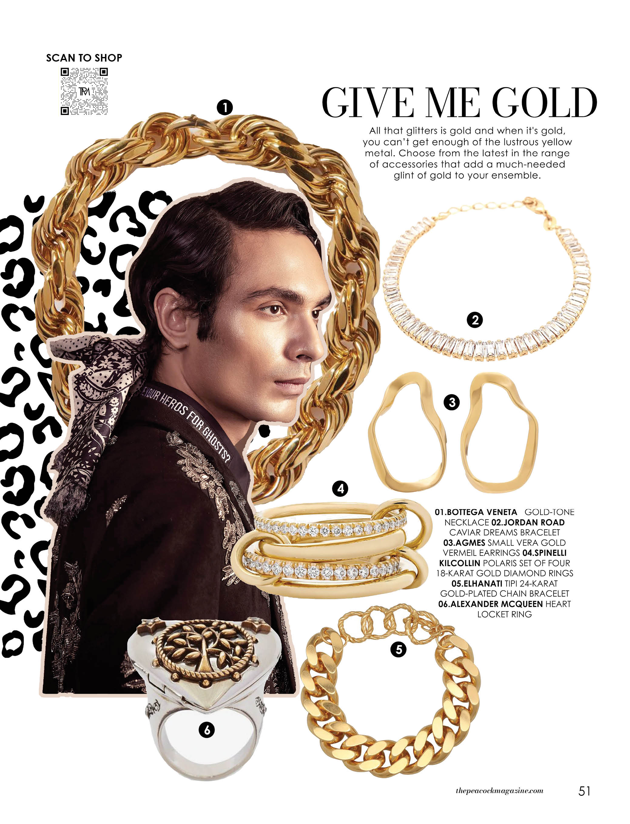 Chains Gold Plated Chain Bracelet in Gold - Bottega Veneta