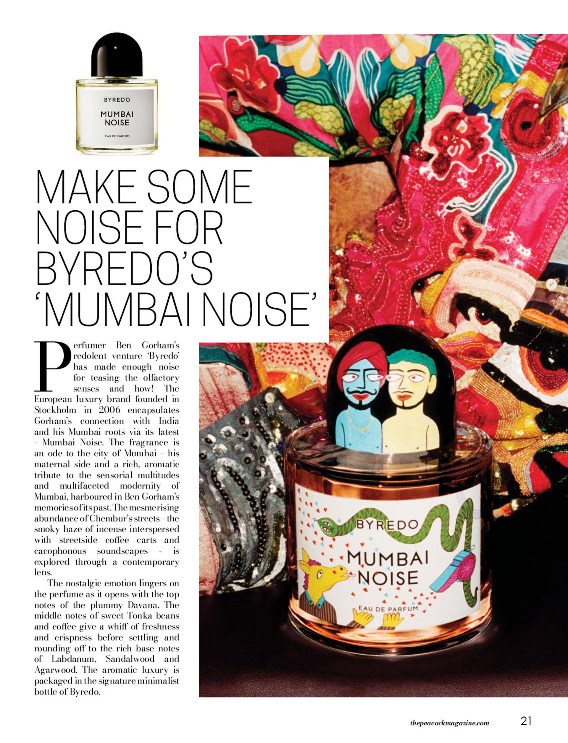 Ben Gorham on Byredo's latest fragrance, Mumbai Noise