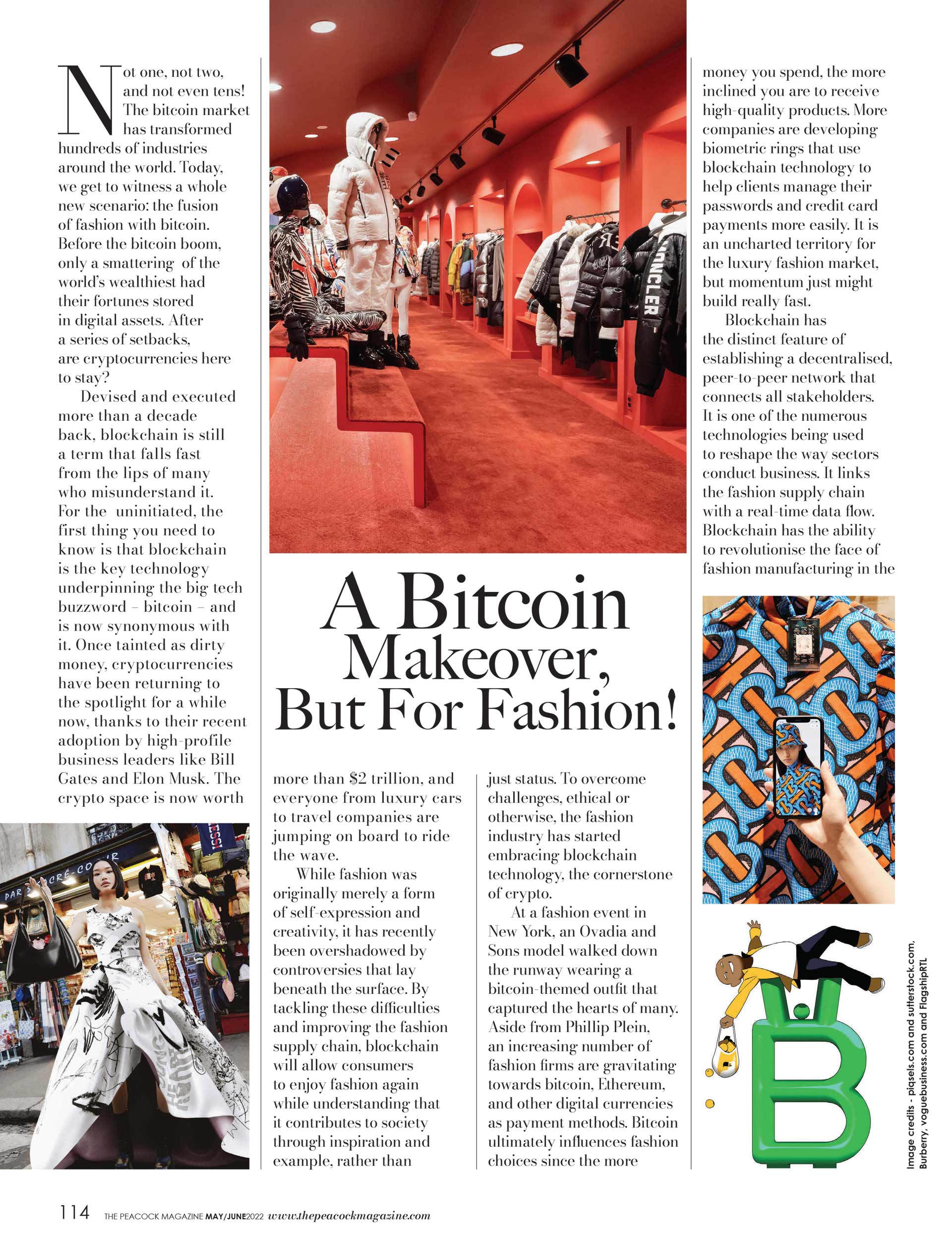 A bitcoin makeover, but for fashion!