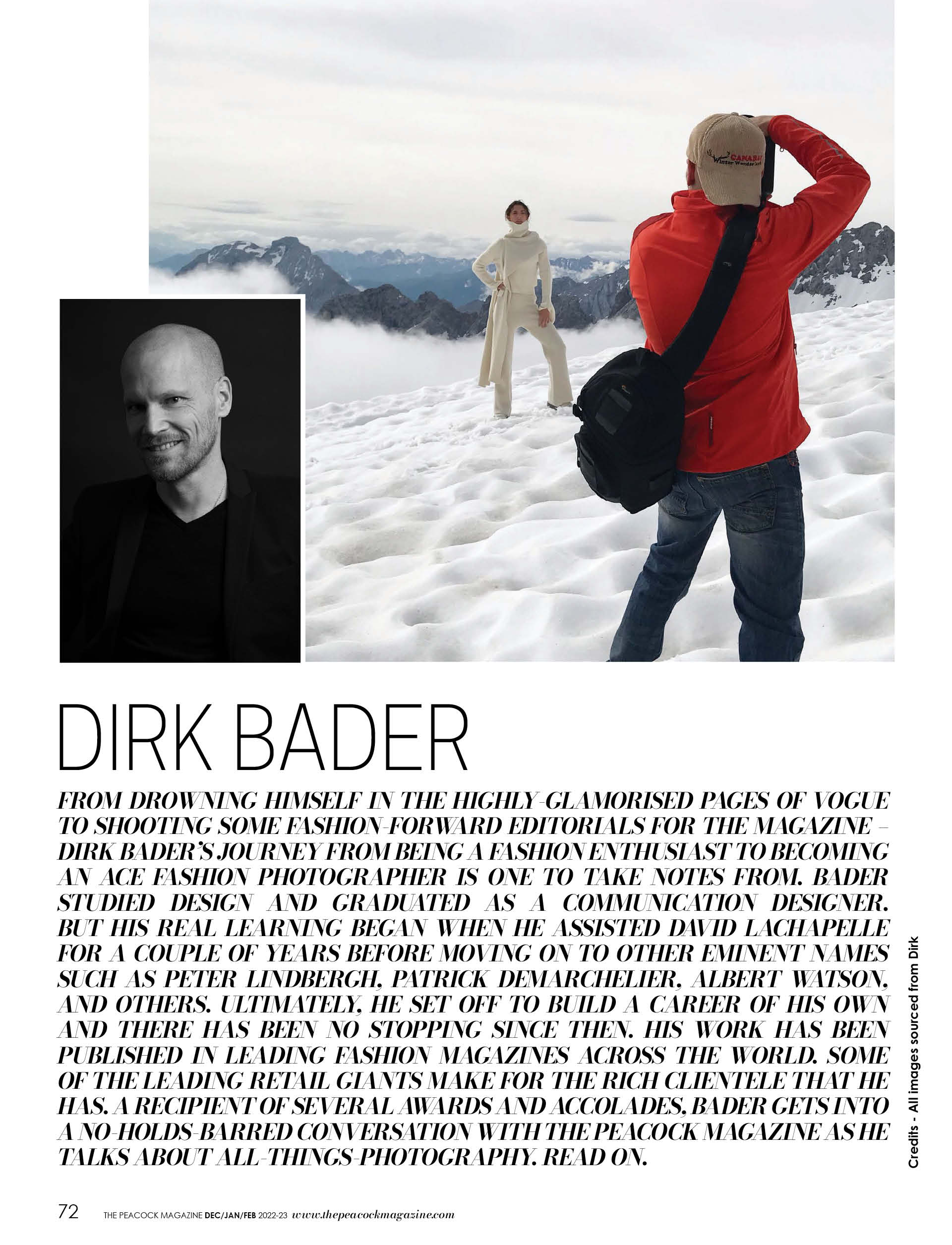 dirk bader- the peacock magazine