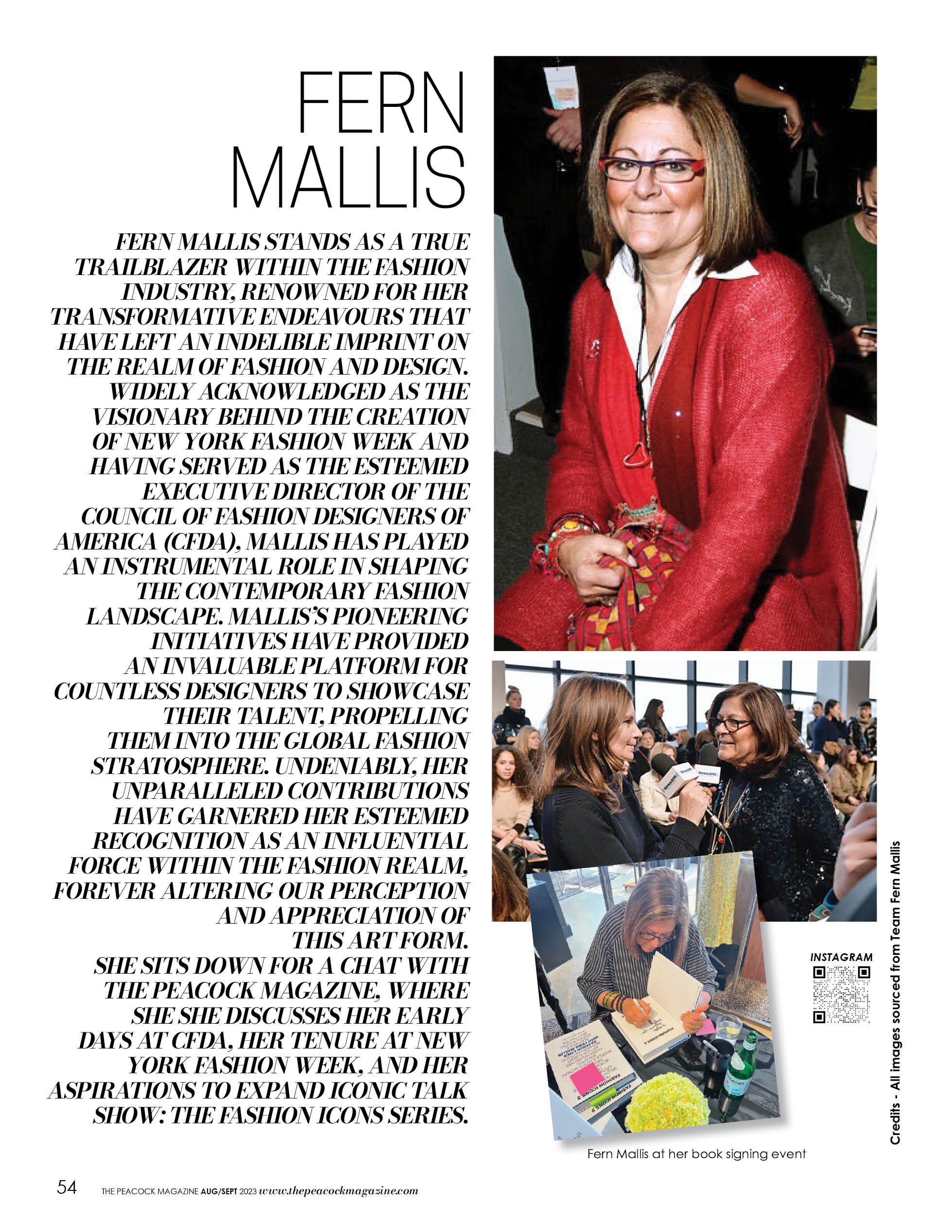 Fern Mallis stands as a true trailblazer within the fashion industry