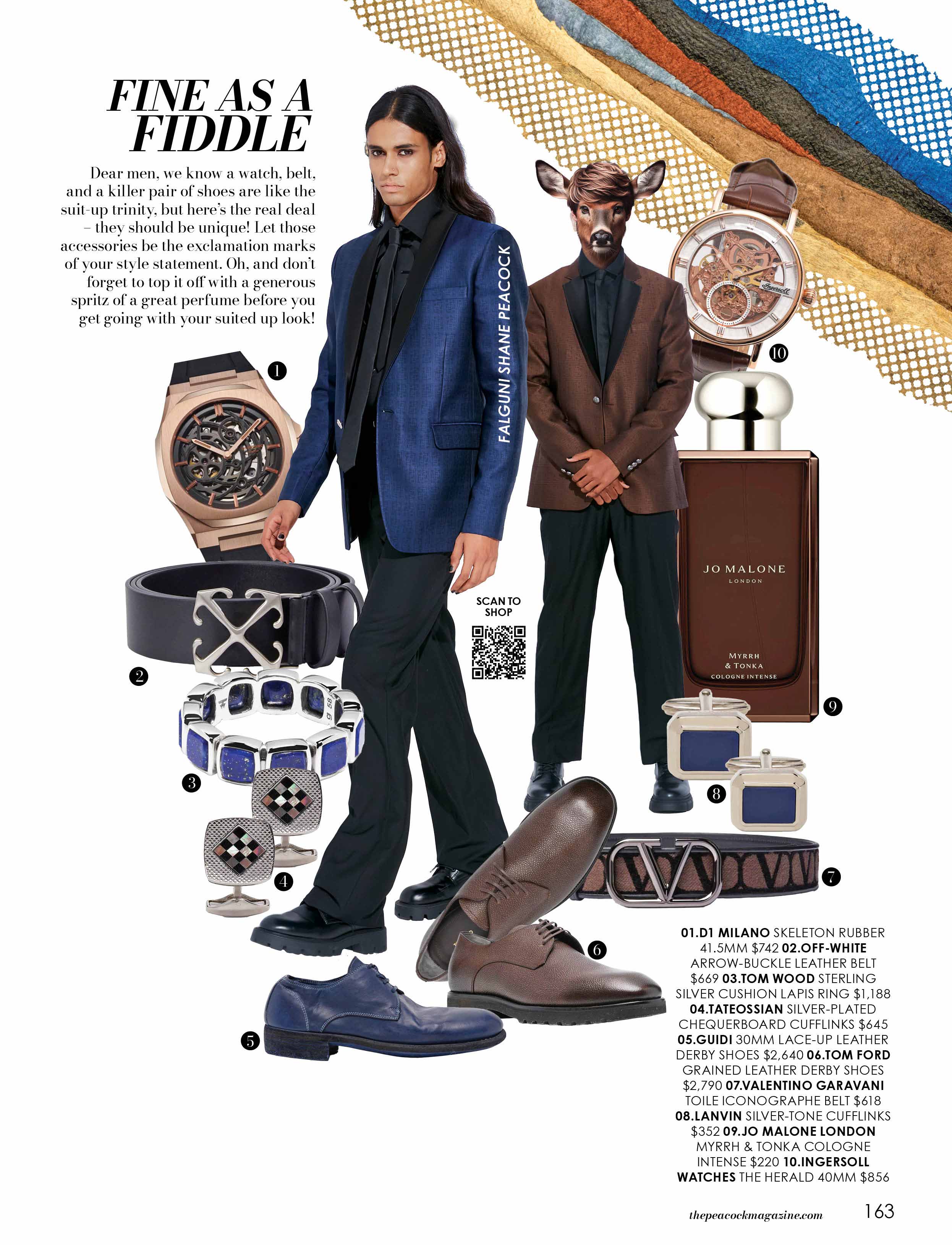 Fine As A Fiddle-fashion-layout-the-peacock-magazine-aniversery-issue-2024