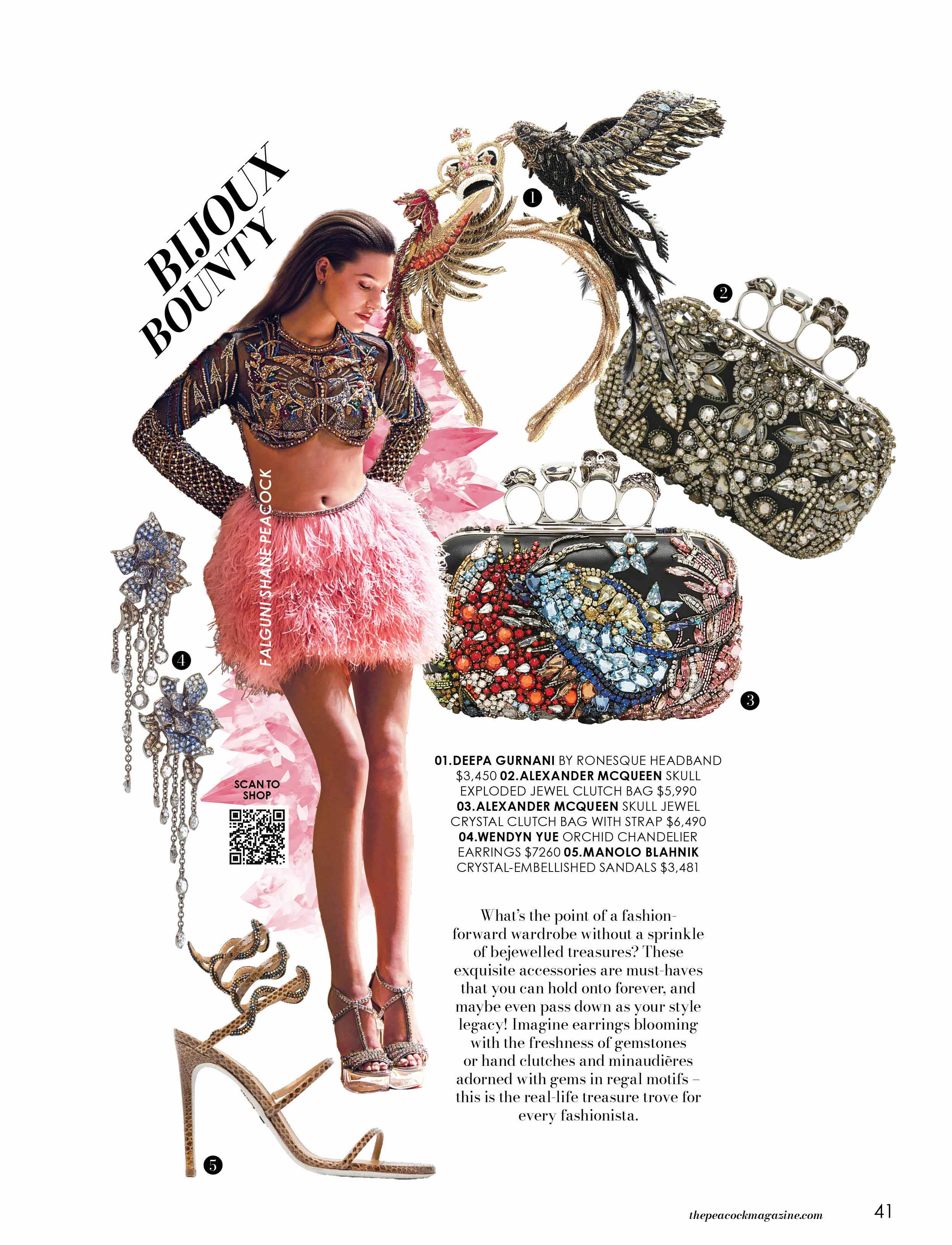 Bijoux Bounty-fashion-layout-the-peacock-magazine-aniversery-issue-2024