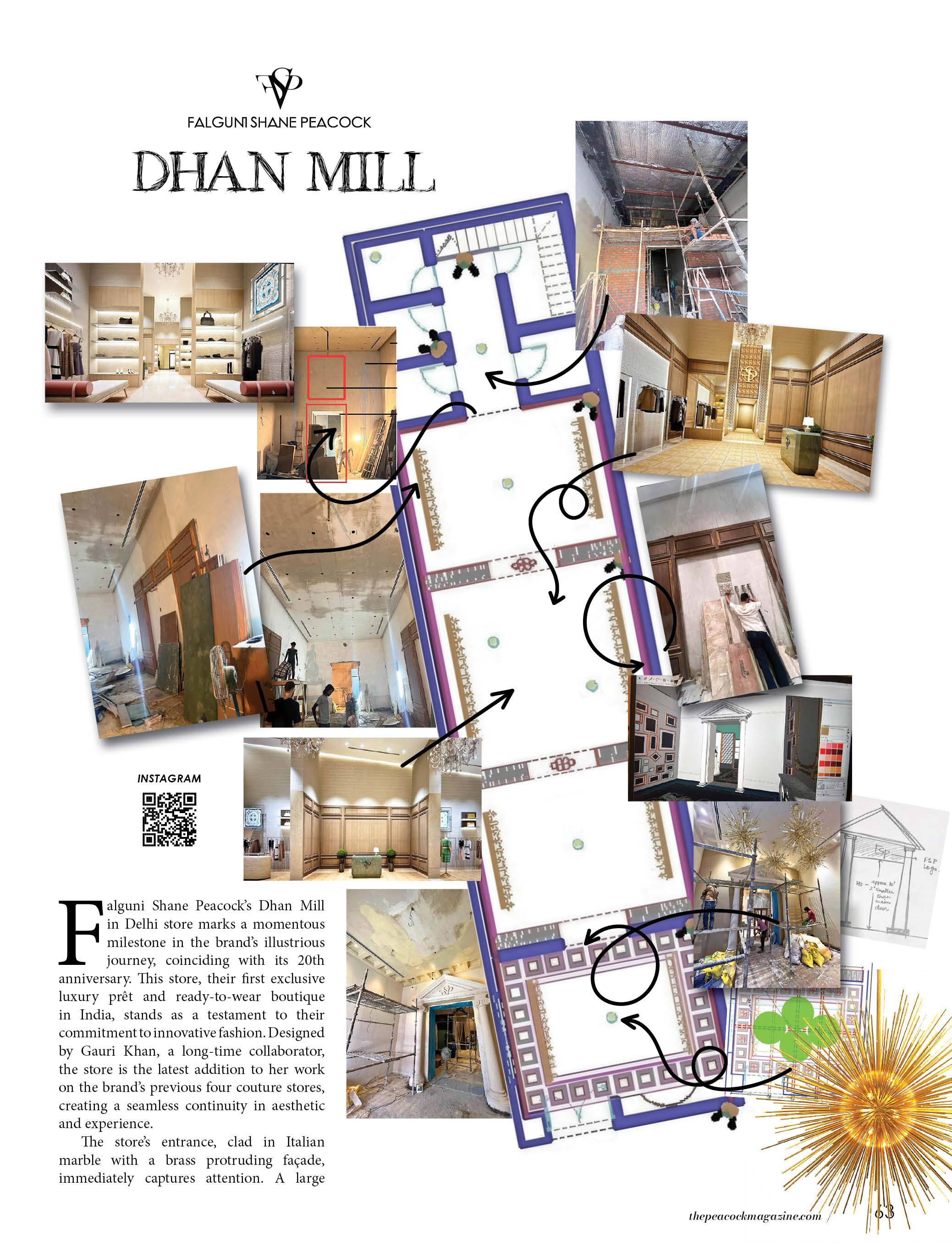 Step Into The World of Falguni Shane Peacock At Dhan Mill, Delhi