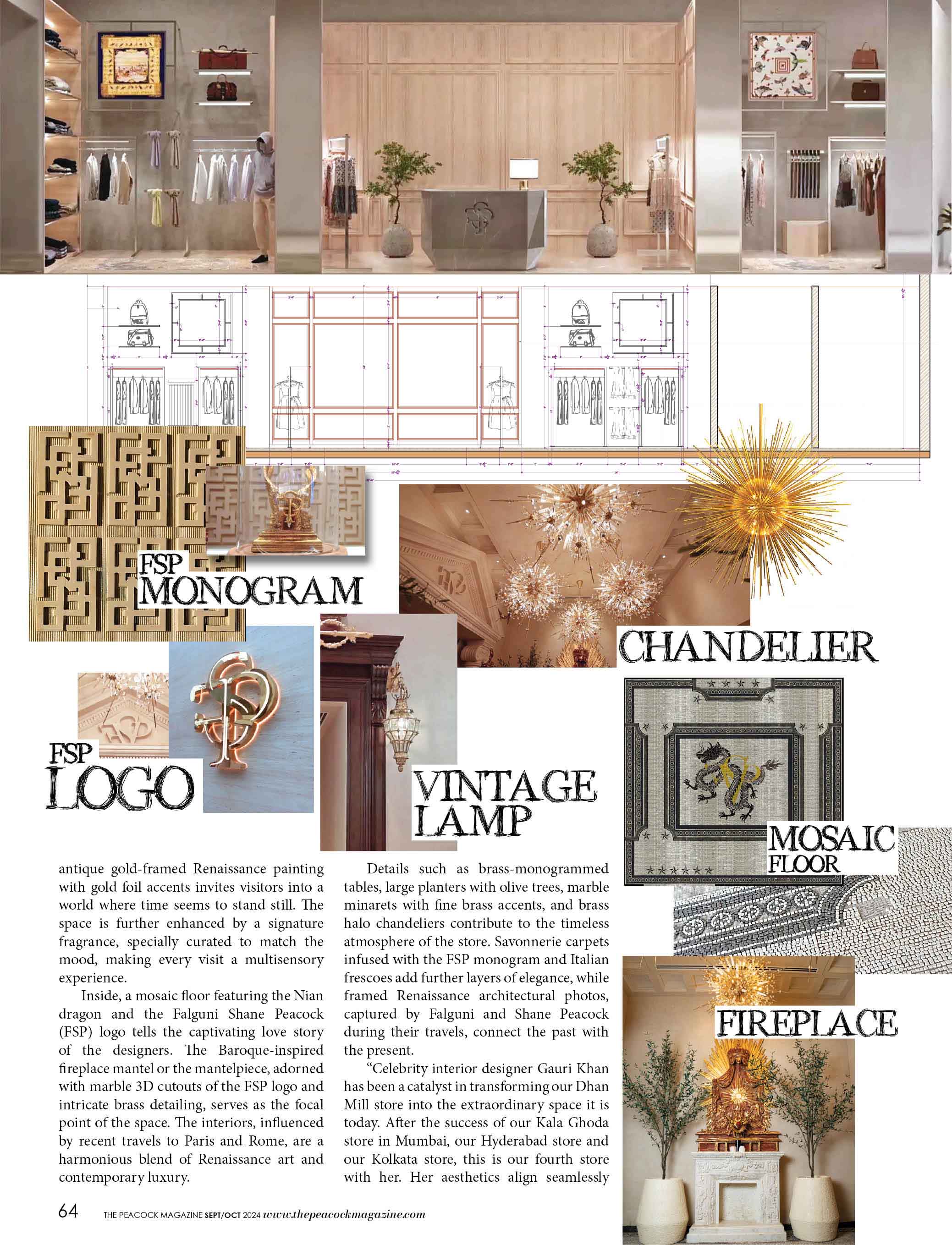 Step Into The World of Falguni Shane Peacock At Dhan Mill, Delhi