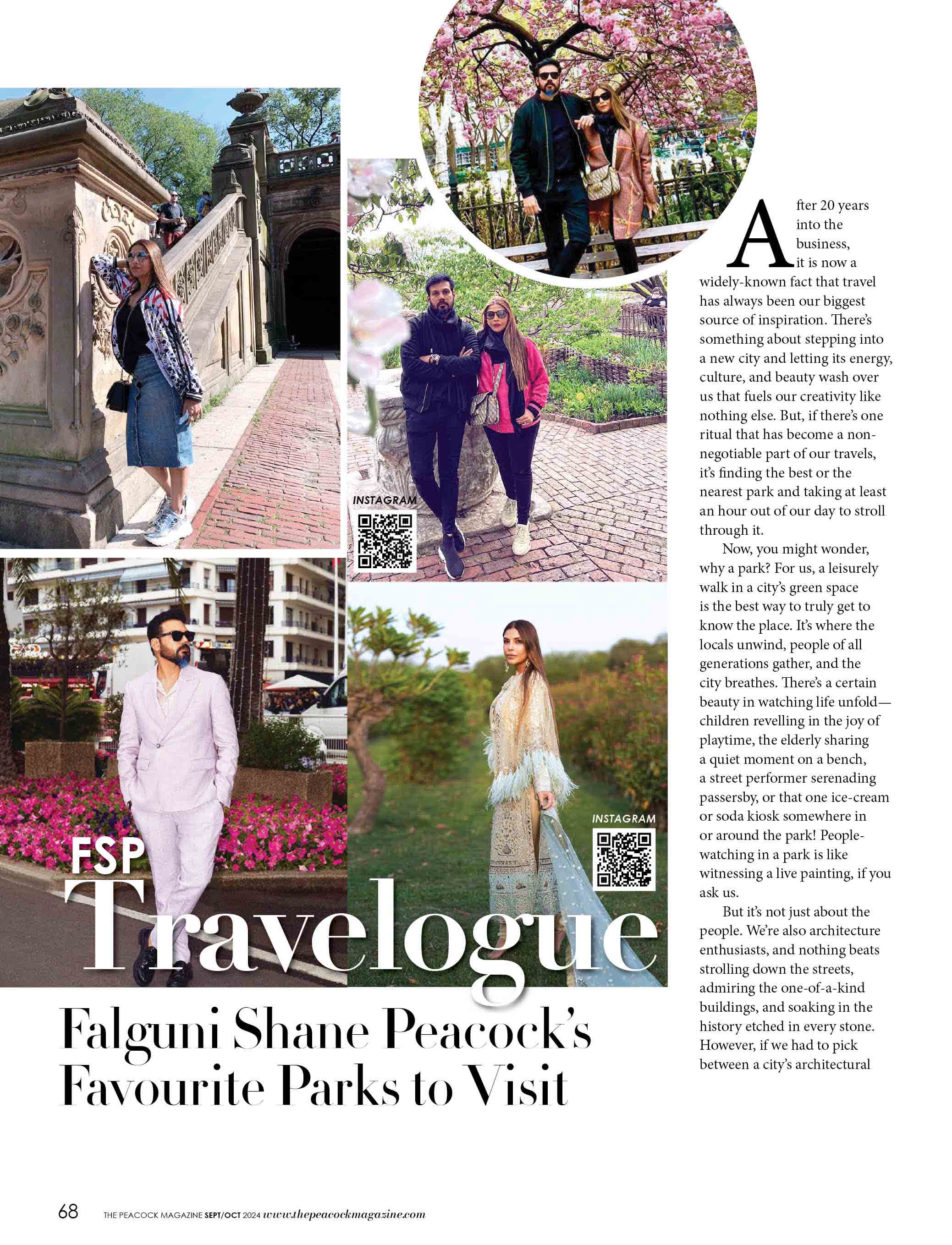 FSP TRAVELOGUE: Falguni Shane Peacock's Favourite Parks to Visit