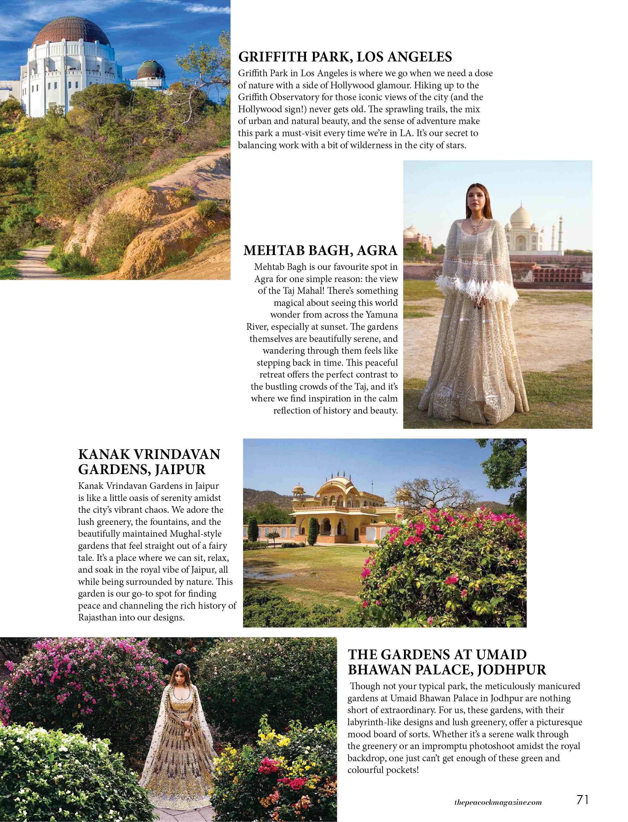 FSP TRAVELOGUE: Falguni Shane Peacock's Favourite Parks to Visit