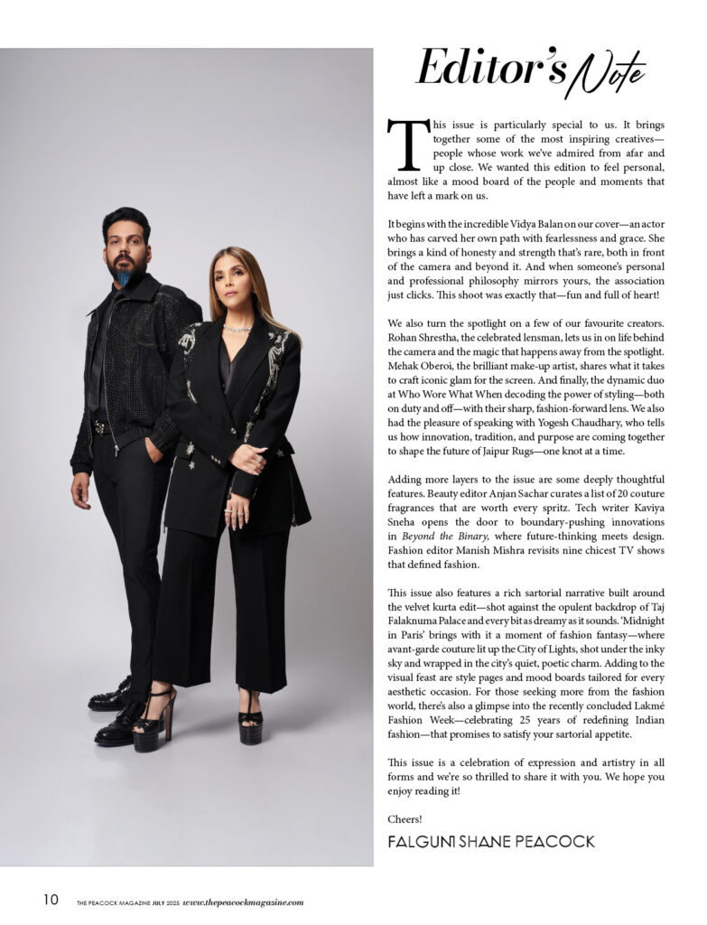 The Peacock Magazine July 25 Vidya Balan Issue 10
